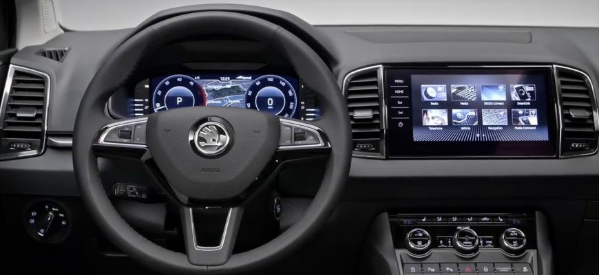 Цифровая приборная панель Шкода Карок